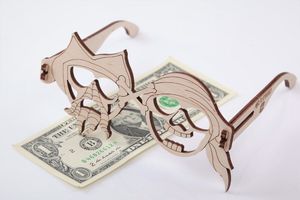 Mr.Playwood Mr.Playwood Drewniany Model Puzzle 3D Okulary Pirat 4