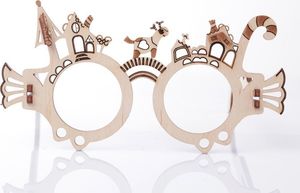 Mr.Playwood Mr.Playwood Drewniany Model Puzzle 3D Okulary Caramel House 6