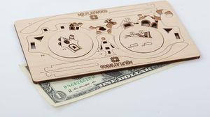 Mr.Playwood Mr.Playwood Drewniany Model Puzzle 3D Okulary Caramel House 9