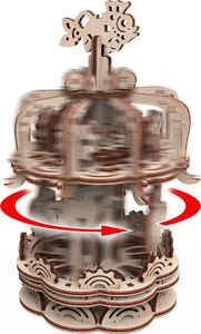 Mr.Playwood Drewniany Model Puzzle 3D Karuzela S 3