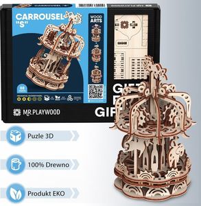 Mr.Playwood Drewniany Model Puzzle 3D Karuzela S 8