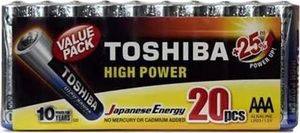 Toshiba Bateria High Power AAA / R03 20 szt. 1