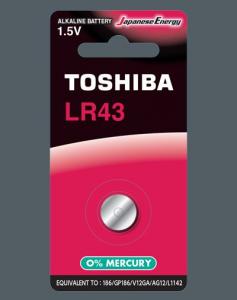 Toshiba Bateria LR43 1 szt. 1