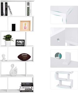 Leobert Regał Półka na Książki - LBC61WT 5