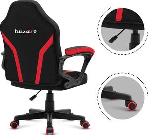 Fotel Huzaro Fotel Gamingowy dla dziecka Ranger 1.0 Red Mesh 11