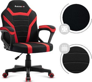 Fotel Huzaro Fotel Gamingowy dla dziecka Ranger 1.0 Red Mesh 12