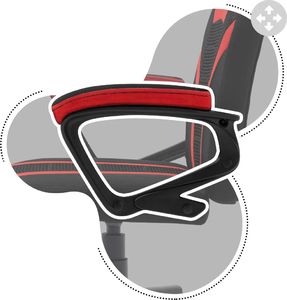 Fotel Huzaro Fotel Gamingowy dla dziecka Ranger 1.0 Red Mesh 14