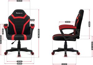 Fotel Huzaro Fotel Gamingowy dla dziecka Ranger 1.0 Red Mesh 15