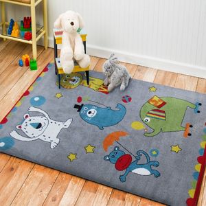 Dywany TURPOL Dywan dla dzieci Zwierzaczki 11 szary MONDO Kids 400x500 cm 1