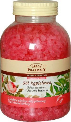 Green Pharmacy Sól kapielowa Róża piżmowa, Zielona Herbata - 810179 1