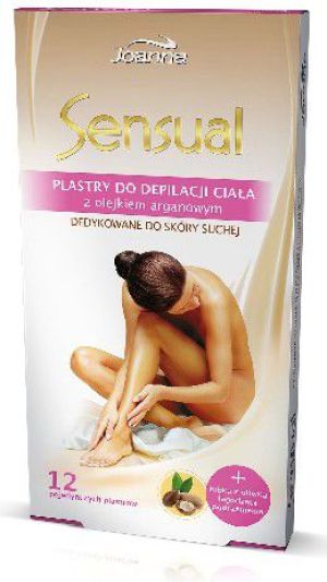 Joanna Sensual Plastry do depilacji ciała Argan 1op. 12szt. 1