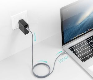 Kabel USB Choetech USB-C - USB-C 1.8 m Srebrny (6971824973099) 7