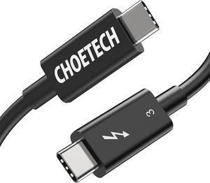 Kabel USB Choetech USB-C - 0.8 m Czarny (6971824976199) 1