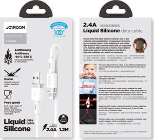 Kabel USB Joyroom USB-A - Lightning 1.2 m Biały (6941237109293) 5