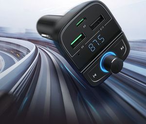 Transmiter FM Ugreen CD229 Adapter 2x USB-A 1x USB-C 3 A  (80910) 2