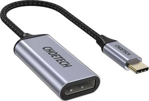 Adapter USB Choetech HUB-H11 USB-C - DisplayPort Szary  (6971824972337) 1