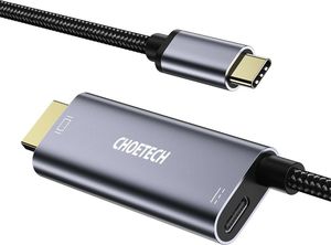 Kabel USB Choetech USB-C - HDMI 1.8 m Szary (6971824970739) 1