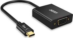 Adapter USB Choetech USB-C - VGA Czarny  (6971824970548) 1