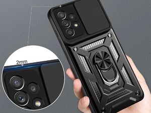 Alogy Etui obudowa Alogy Stand Ring z osłonką na aparat do Samsung Galaxy A52 4G/5G 3