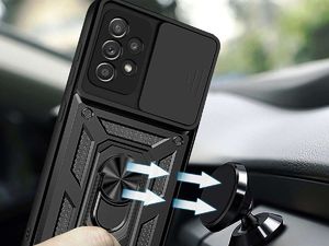 Alogy Etui obudowa Alogy Stand Ring z osłonką na aparat do Samsung Galaxy A52 4G/5G 8