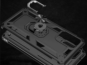 Alogy Etui pancerne obudowa Alogy Stand Armor Ring do Samsung Galaxy A52 Czarne 7