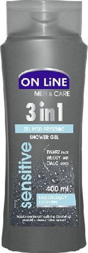 On Line Żel pod prysznic Men Sensitive 400ml 1