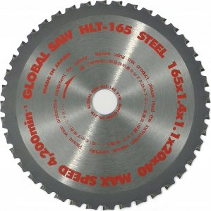 Global Piła tarczowa do cięcia stali GLOBAL SAW 165 x 1,4/1,1 x 20mm / 40z CERMET 1