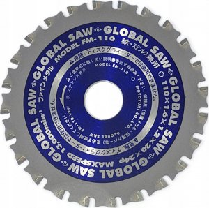 Global Piła tarczowa do cięcia stali GLOBAL SAW 110 x 1,6/1,2 x 20mm / 24z CERMET 1