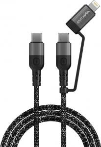 Kabel USB 4smarts USB-C - Lightning 1.5 m Czarny (4S468545) 1