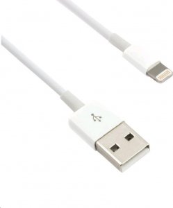 Kabel USB C-Tech USB-A - Lightning 1 m Biały (CB-APL-10W) 1