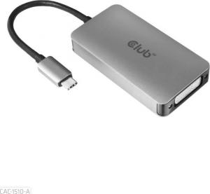 Adapter USB Club 3D CAC-1510-A USB-C - DVI Srebrny  (CAC-1510-A) 1