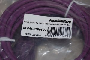 PremiumCord PREMIUMCORD Patch kabel CAT6a S-FTP, RJ45-RJ45, AWG 26/7 5m filetowy 3