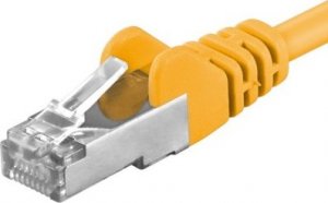 PremiumCord PREMIUMCORD Patch kabel CAT6a S-FTP, RJ45-RJ45, AWG 26/7 5m żółty 1