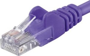 PremiumCord PREMIUMCORD Patch kabel UTP RJ45-RJ45 CAT5e 0.25m purpurowy 1