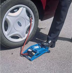 Draper Pompka nożna dwutłokowa, niebieska, 25996 4