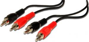 Kabel PremiumCord RCA (Cinch) x2 - RCA (Cinch) x2 15m czarny (kjackcmm2-15) 1