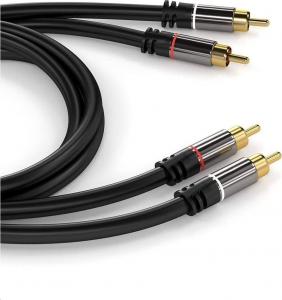 Kabel PremiumCord RCA (Cinch) x2 - RCA (Cinch) x2 1.5m czarny (kjqccmm015) 2