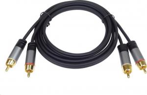 Kabel PremiumCord RCA (Cinch) x2 - RCA (Cinch) x2 1.5m czarny (kjqccmm015) 4