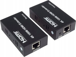 System przekazu sygnału AV PremiumCord Przedłużacz PremiumCord 4K HDMI na 100 m za pośrednictwem jednego kabla Cat5e / Cat6 3