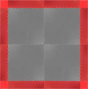 inSPORTline Krawędź maty pod sprzęt inSPORTline Simple 2 szt czerwona 13