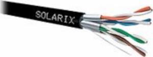 Solarix Kabel instalacyjny Solarix STP, Cat6A, drut, PE, cewka 500m SXKD-6A-STP-PE 1