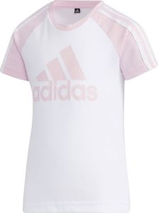 Adidas Koszulka dla dzieci adidas Lg St Bos Tee biało-różowa GP0430 140cm 1
