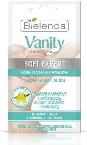 Bielenda Vanity Soft Expert Kompres łagodzący po depilacji twarz-ciało-bikini 2x5g 1