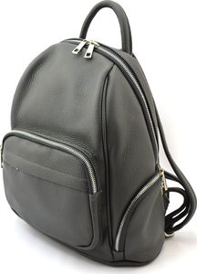 Vera Pelle Plecak skórzany vp821 szary Nie dotyczy 2