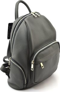 Vera Pelle Plecak skórzany vp821 szary Nie dotyczy 3
