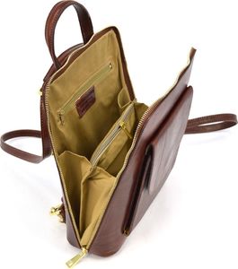 Vera Pelle vp1025 brązowy Elegancki, luksusowy plecak skórzany Nie dotyczy 3