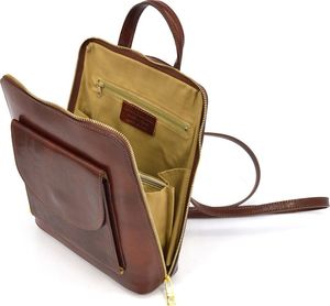 Vera Pelle vp1025 brązowy Elegancki, luksusowy plecak skórzany Nie dotyczy 9