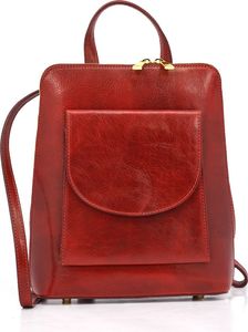 Vera Pelle vp1025 czerwony Elegancki, luksusowy plecak skórzany Nie dotyczy 2