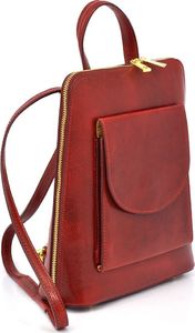 Vera Pelle vp1025 czerwony Elegancki, luksusowy plecak skórzany Nie dotyczy 4