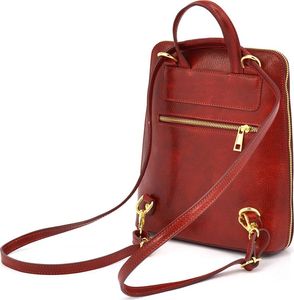 Vera Pelle vp1025 czerwony Elegancki, luksusowy plecak skórzany Nie dotyczy 5